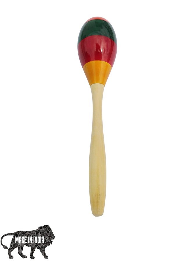 Gift Equals Love Wooden Hand Crafted Baby Rattles 2 pcs Babies, Infants, Non Toxic Finished Safely Handcrafted with Nice Sound Making Toy- Multi Color (Egg Shaker) - Image 3